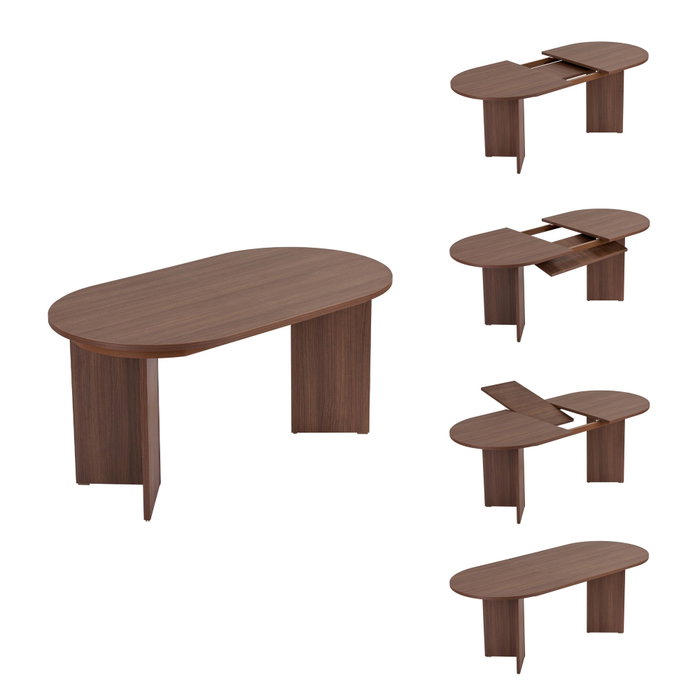 Nordure Sorell Mesa de Comedor Extensible Nogal Milano Nordure Sorell Mesa de Comedor Extensible Nogal Milano